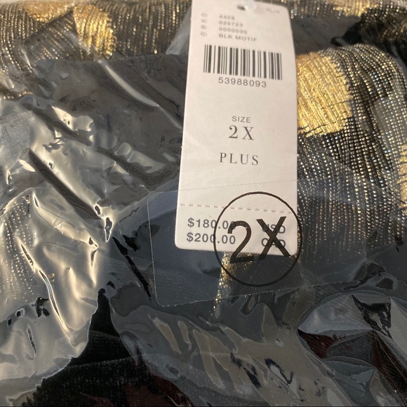 Anthropologie Confetti Halter Gold Dot Dress 2X - Picture 3 of 5